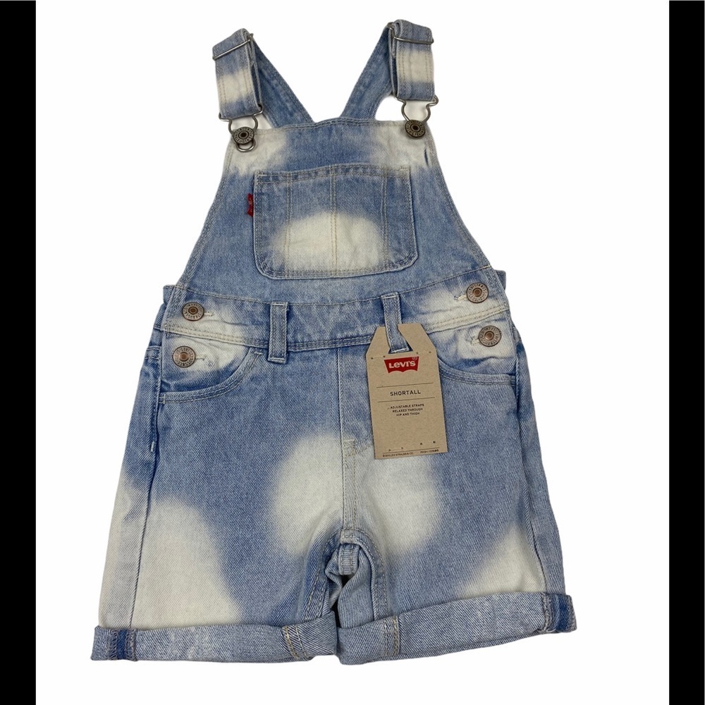 Levis Kids Shortall Overall Shorts 2T NWT